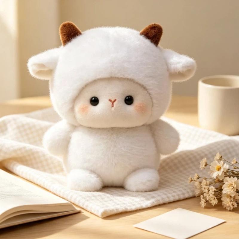 New Product In Stock 16Cm Table Companion Doll Cute Plush Toy Companion Doll Small Ornament Learning Set Birthday Gift