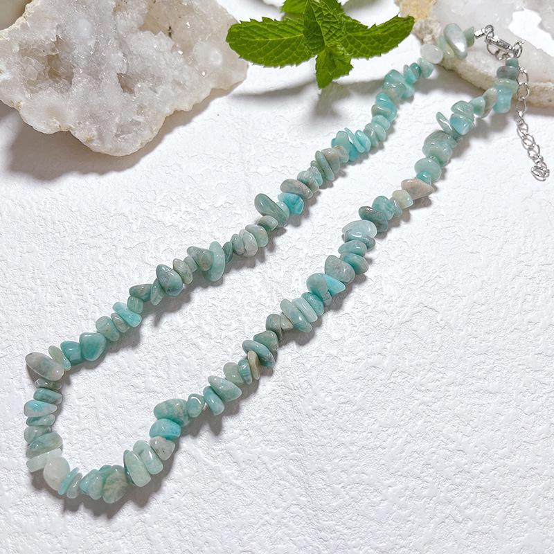 

Богемне агатове намисто-чокер з натуральної кришталевої крихти Pebble Necklace 5-8cm 20-38g