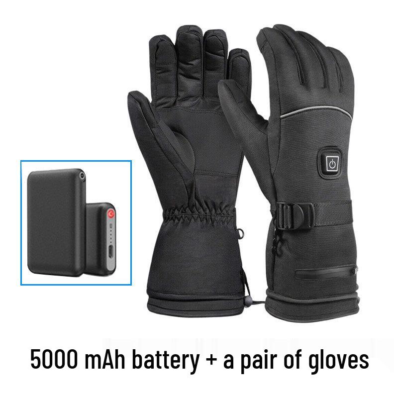 Electric Heated Winter Gloves for Skiing, Cycling, and Motorcycling – Touchscreen Compatible and Cold Protection