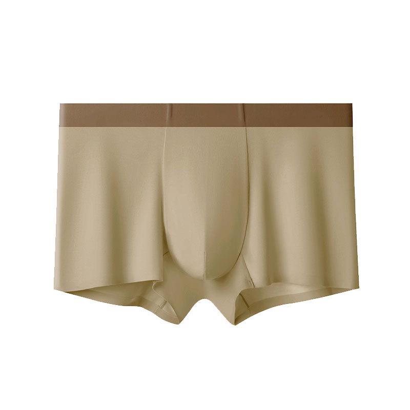 Men's 7A Combed Cotton Boxer Briefs - Antibacterial, Seamless, Breathable, Loose Fit, Plus Size.