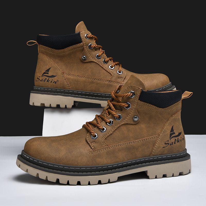 Men's Autumn British-Style Work Boots