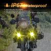 LED Fog Lights for Work Spot and Auxiliary Universal Use and Yellow Motorcycles, Lights, Lights, Headlights, Lighting, 6000K, 12V/24V, Waterproof,