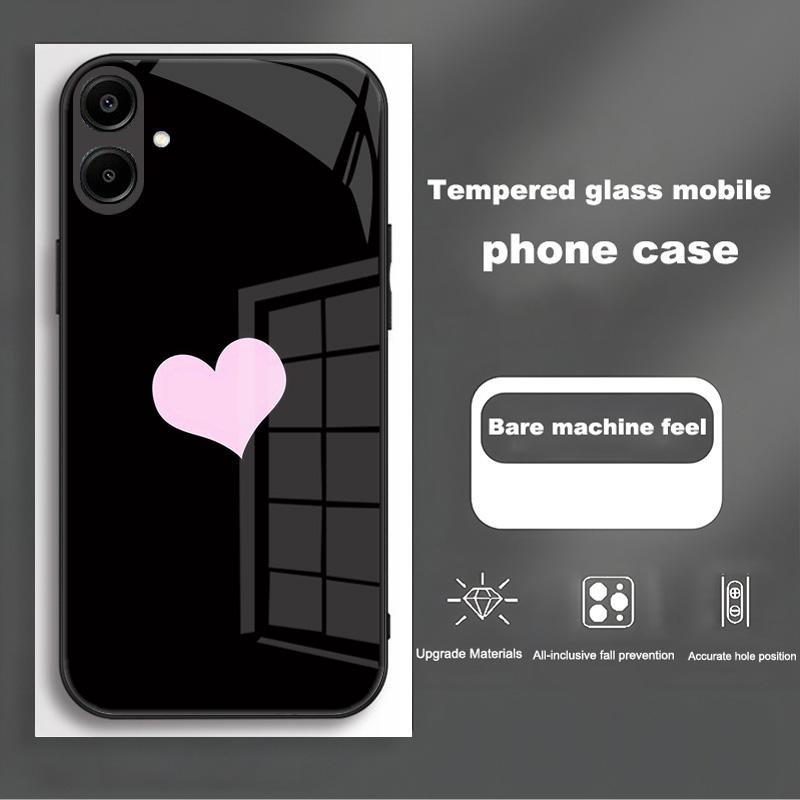 Shockproof Tempered Glass Case For Samsung Galaxy A56 A36 A26 A16 A06 5G Phone Back Cover Luxury Shell Coque Full Lens Protector