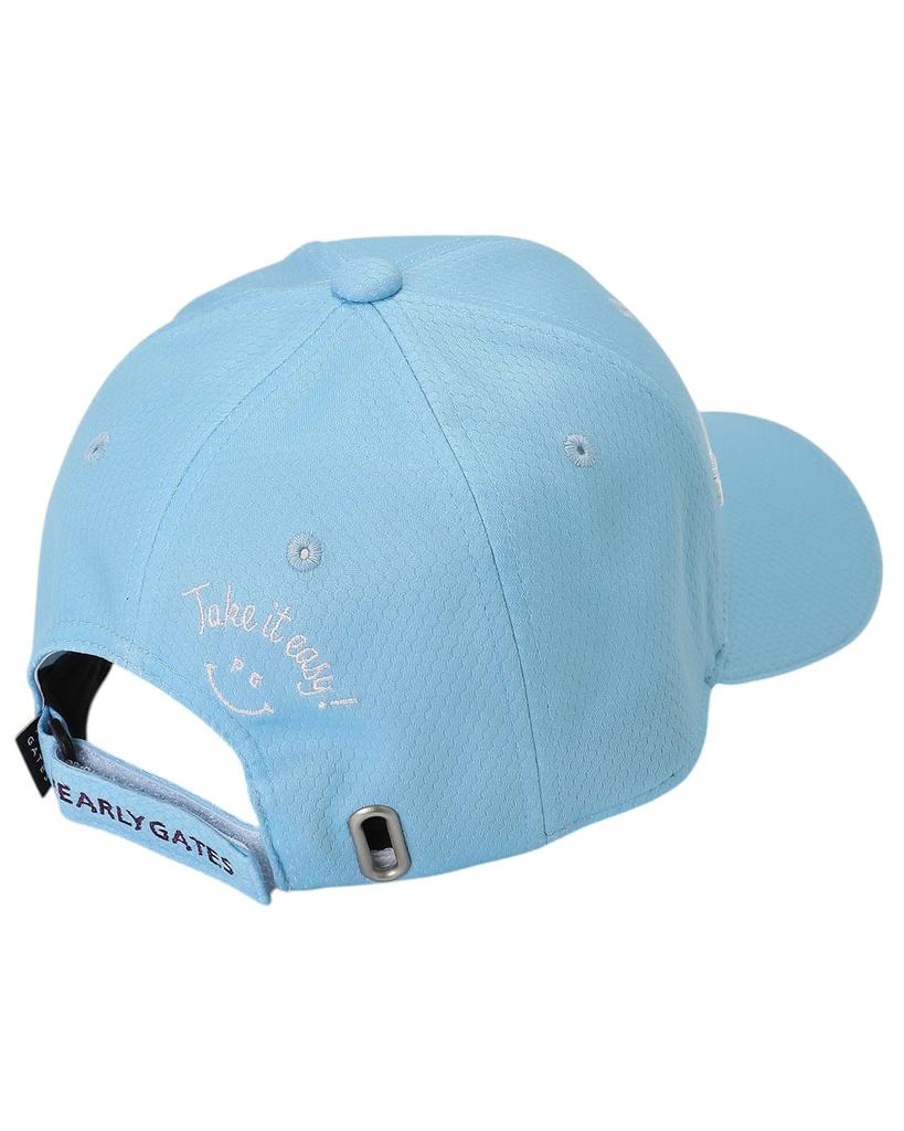 PEARLY GATES Unisex Tech Cap (Basic, Moisture-Wicking, Quick-Drying, UV Protection) / Golf Hat / 053-5287601 110_Ice Blue FR