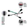 1 Set Electric Bike Front Light Rear Light Dk336 Switch Cable Bike Led Light Set E-Bike Light Switch Turn Tail Light Accessories