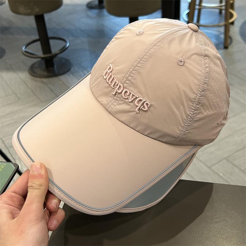 

Peaked caps men s and women s summer thin extended retractable brim sun hat outdoor sun protection quick-drying breathable baseball cap M（56-58cm）