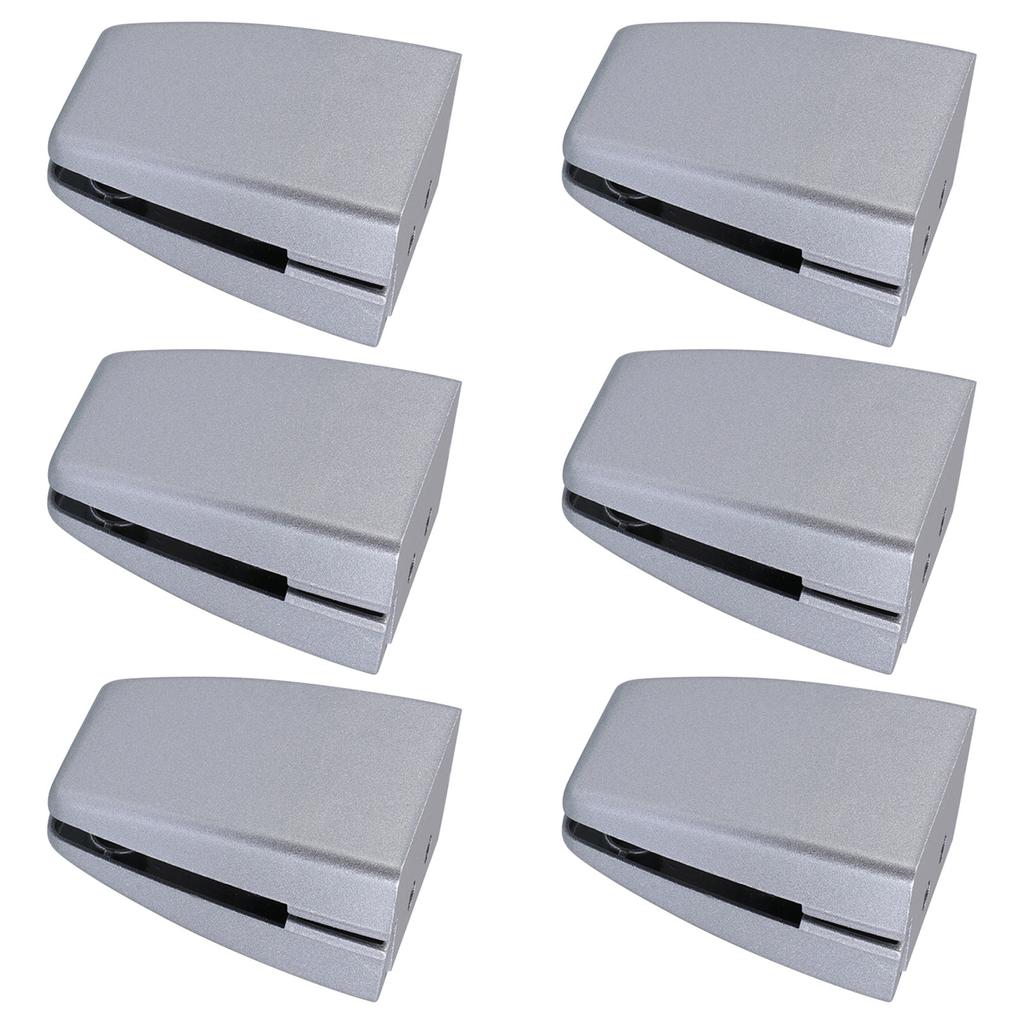6Pcs Office Desk Glass Clamps Adjustable Aluminum Alloy Bracket Stable Vertical Screen Clip Desktop Privacy Panel Holder Baffle