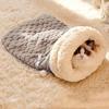 Semi-enclosed Cat Sleeping Bag Warm Cat Tunnel Nest Thickened Cat Nest Bed  Indoor
