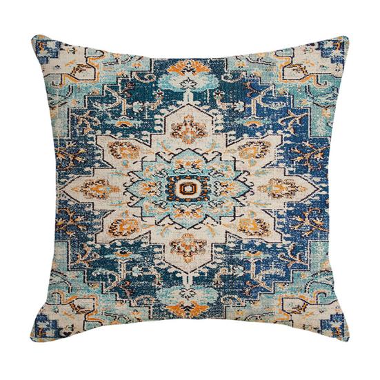 Boho Throw Pillow Covers, 18 x 18 Inch Bohemia Ethnic Style Cushion Case, Decorative Pillowcase for Sofa Couch