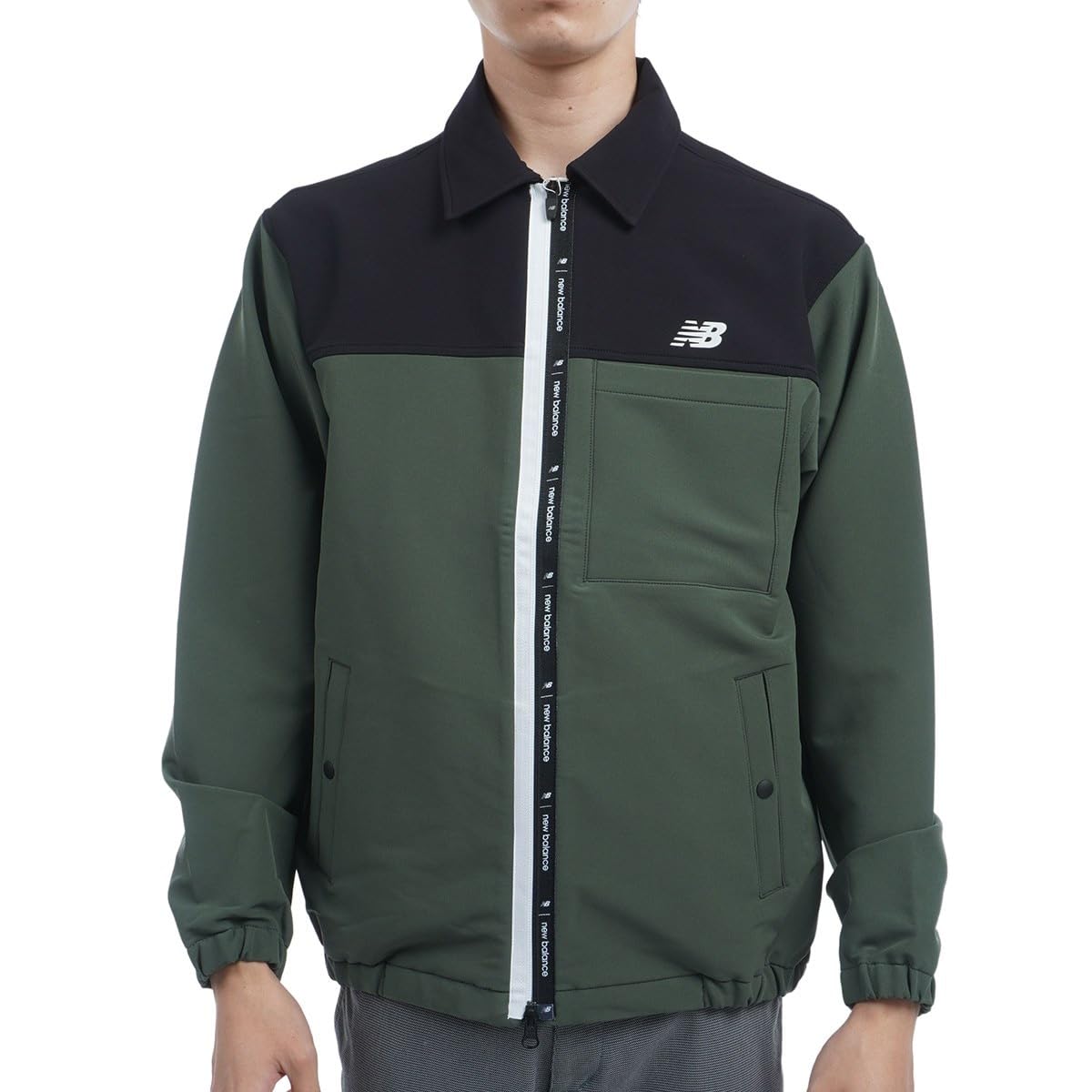 

New Balance Coach Jacket Golf Outerwear 3 Men s Water-Repellent (4-Way Stretch, Single-Layered) / / 012-4220002 180_Khaki [S]