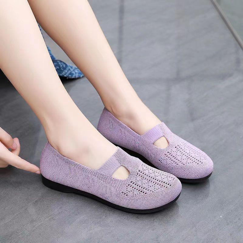 Women's shoes new hollow mesh shoes comfortable breathable casual shoes comfortable old Beijing cloth shoes mother shoes