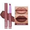 2 in 1 Matte Lipstick Crayons, Highly Pigmented Lip Liner Lipstick Pen, Long Lasting Moisturizing Lip Balm, Easy Glide on Formula