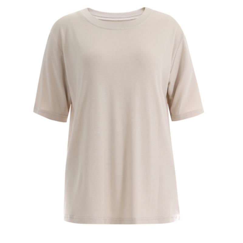 Shop   Women Basic Solid ShorT Sleeve T shirT Black Dai Wsh 1416