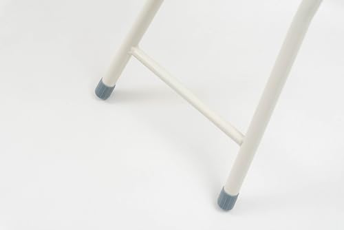 Azumaya-kk Folding High Stool PC-34DGY W30 X D31.5 X H60 (Folded: W30 X D9 X H80)