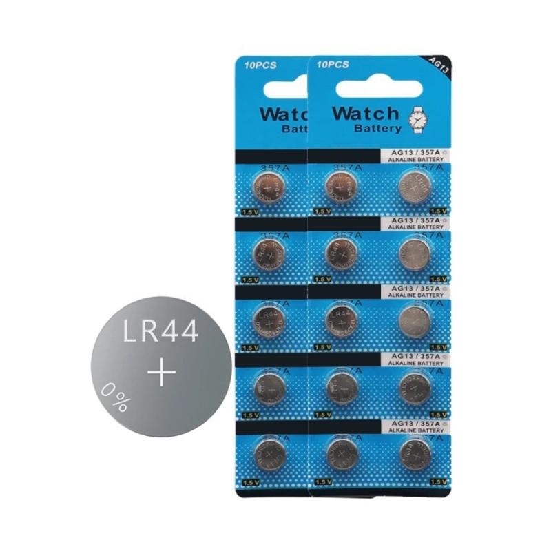 Pack Of 10 AG13 LR44 Button Cell Batteries for Watches and Small Electronics with Long Shelf Life