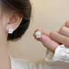 Women's Pearl Small Square Earrings