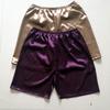 Men's Faux Silk Quick-Dry Pajama & Beach Shorts