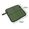 600D Oxford Waterproof Sitting Mat 35x31x1cm Versatile with Carabiner Ground Portable for Picnic