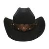 Premium Sense One-Word Top Suede Top Hat Jazz Hat New Love Diamond-Encrusted Western Cowboy Hat