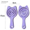 Mini Spazzola per Capelli Detangling Ombré Rosa con Orecchie da Gatto e Setole Morbide Massaggianti per Viaggio Uso Quotidiano Portafoglio