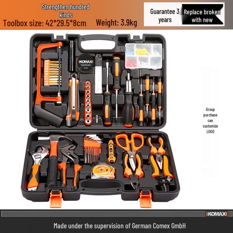 Multifunctional Household Toolbox Set: Complete Electrician & Car Repair Kit.