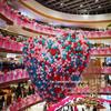 Heart-Shaped Balloon Net for Surprise Proposals & Events