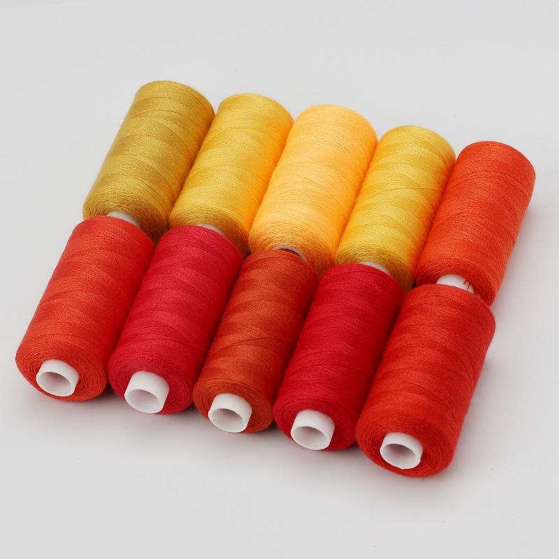 10pcs Household Sewing Thread Colorful Repair Tool Polyester Thread Manual Embroidery Machine DIY Sewing Accessories