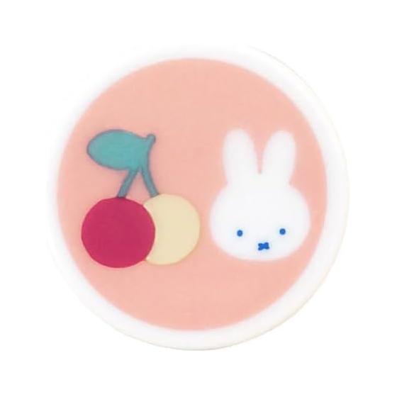 Dick Bruna Miffy Fruits Round Chopstick Rest, Dishwasher Safe, Approx. 4cm, Made in Japan