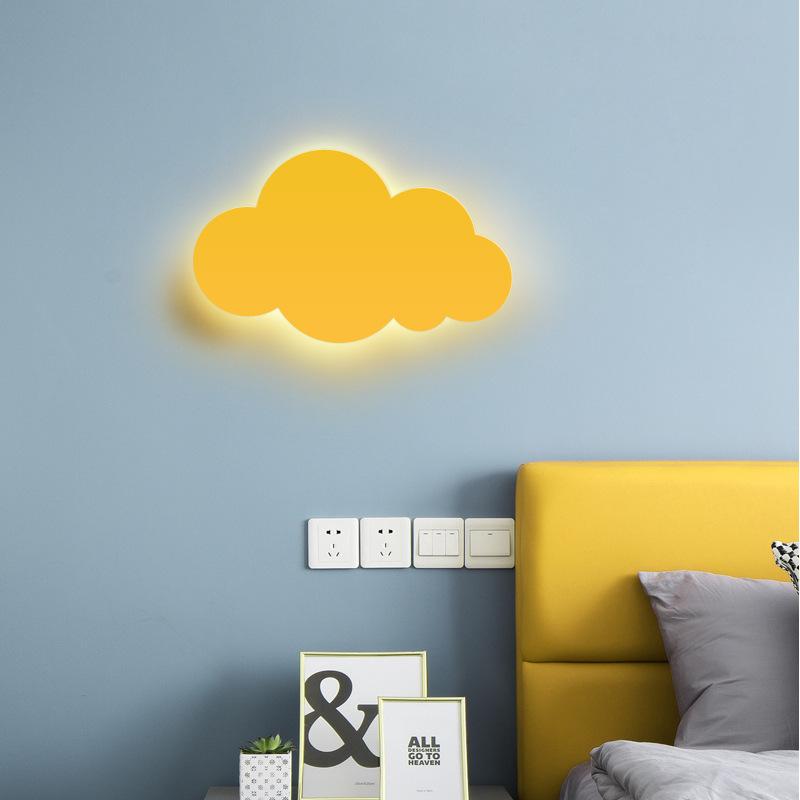 Modern Cloud Wall Lamp Lights White Pink LED Wall Mounted Living Room Girl Children Bedroom Light Decoration   ZM1106