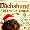 Christmas Tree Hanging Decor 2026 Dachshund Advent Calendar 24 Days 3D Collectible Dog Figures Calendar Holiday Puppy Ornaments Countdown