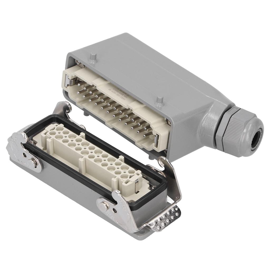 Heavy Duty Connectors 24 Contacts SideOut Waterproof Industrial Aviation Plug 500V