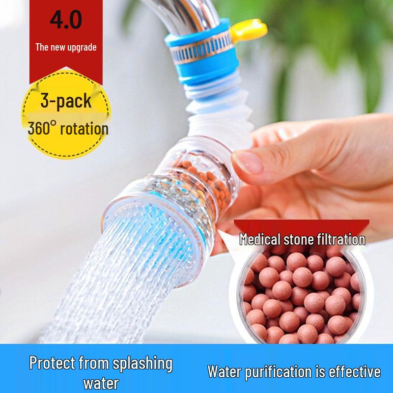 Universal Anti-Splash Faucet Nozzle & Shower Head Extender
