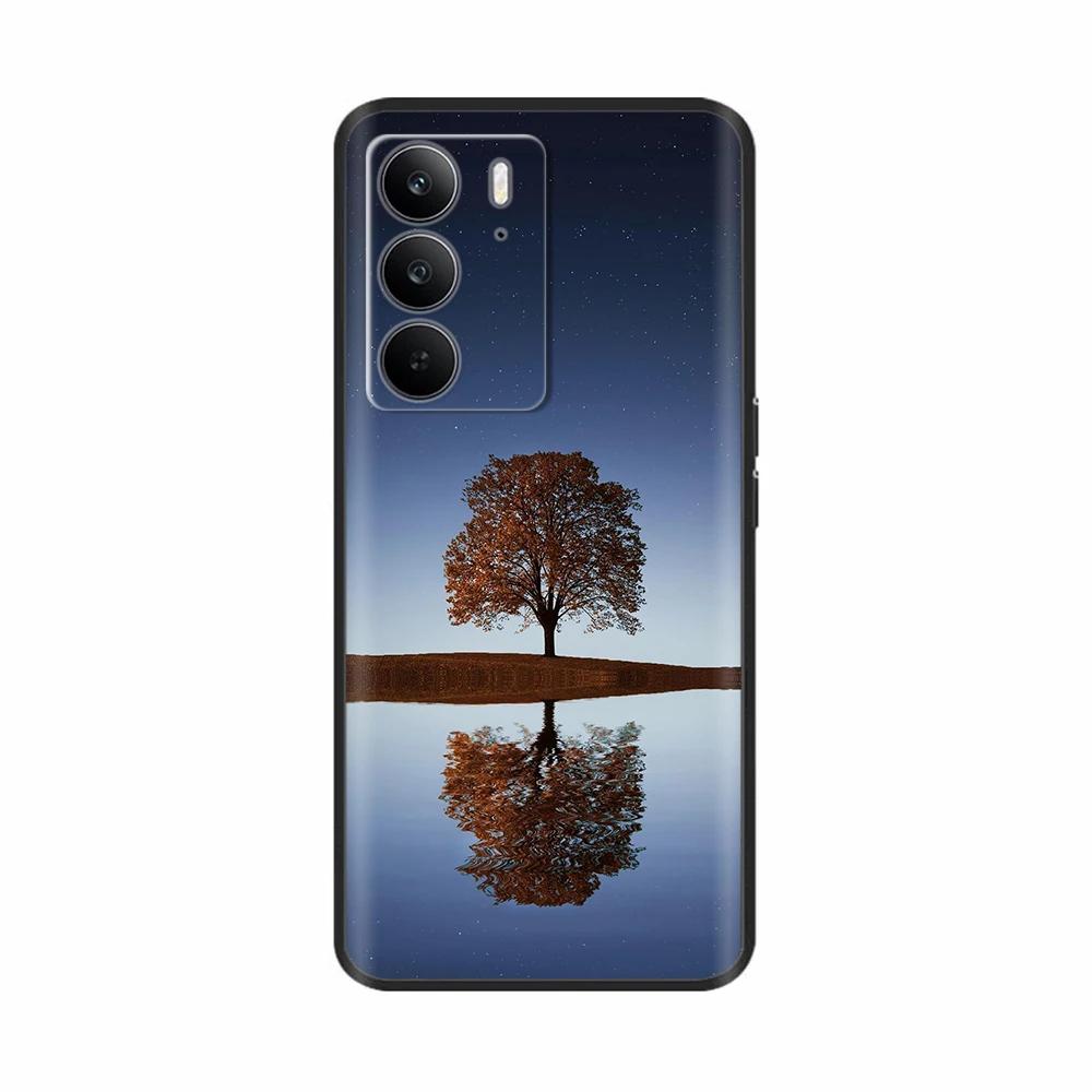 Für Realme C75 4G Hülle Niedliche Herzblumen Bemaltes TPU Cover Weiche Dünne Handyhülle Für Oppo Realme C75 C 75 Fundas Coque Bumper
