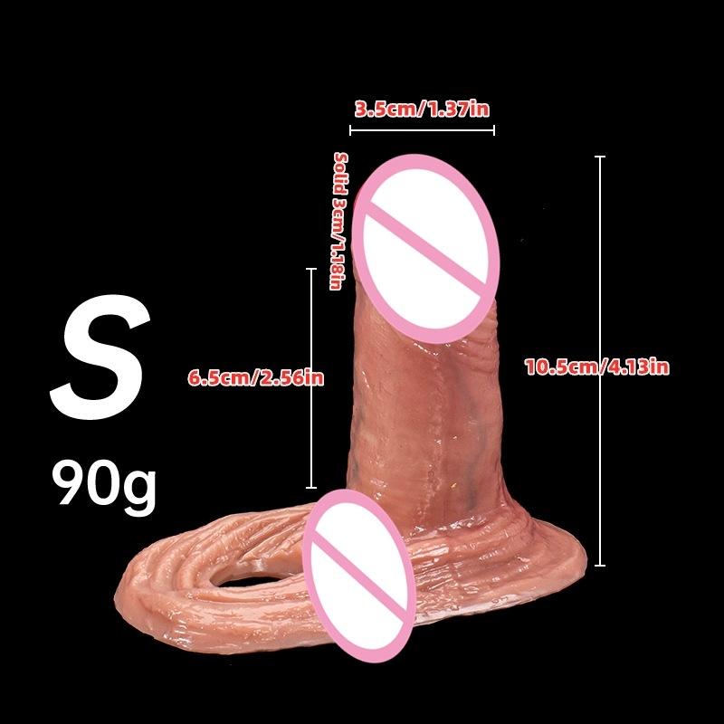 S M L Flüssigsilikon Penis Hülle Hohl Falsche Vergrößerungshülle Männer Sexspielzeug Verzögerung Ejakulation Verstärker Lustprodukt