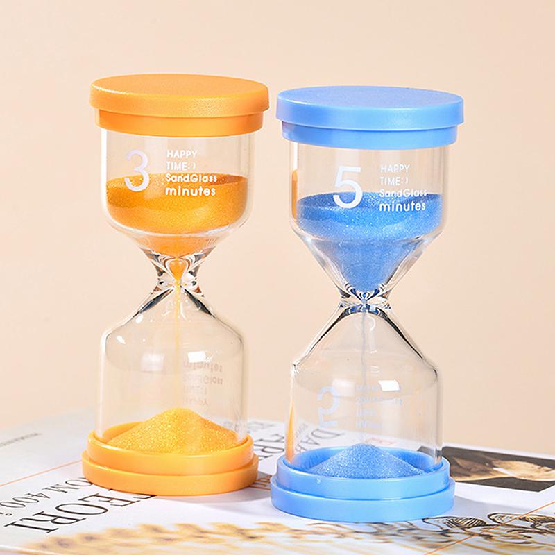 1Pc 3/5/10/15/30 Minutes Colorful Sandglass Children Kid Gift Toy Sand Timer Hour Glass Home Decoration Sand Clock
