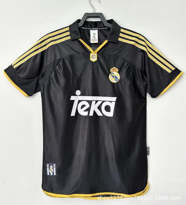 Club retro jersey home and away retro top nostalgic league Champions League version short sleeve Red Devils main Real Madrid
