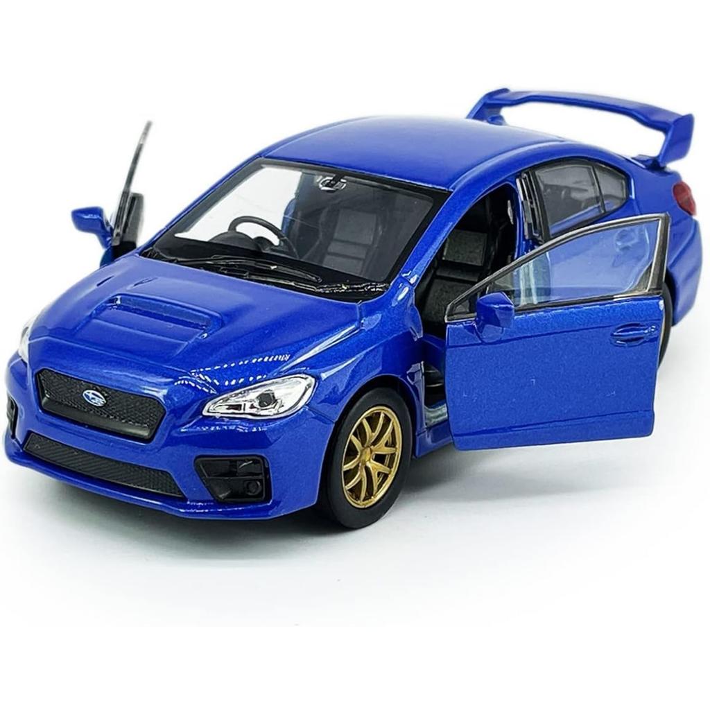 1/36 Scale Impreza WRX STI Toy Car Racing Sports Diecast Model Car Metal Pull Back Vehicle,Doors Open,Zinc Alloy Casting,Kids Gifts Collection