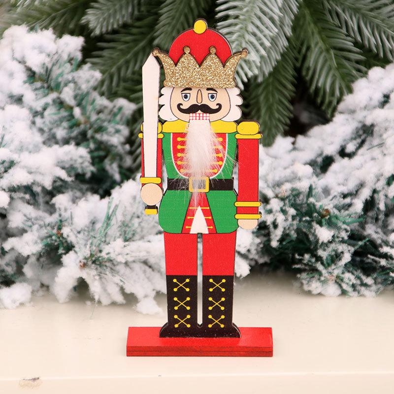 

Солдат из ореха, рождественский сборный деревянный орнамент своими руками, рождественские украшения, украшения для окон отелей, торговых центров sword lifting