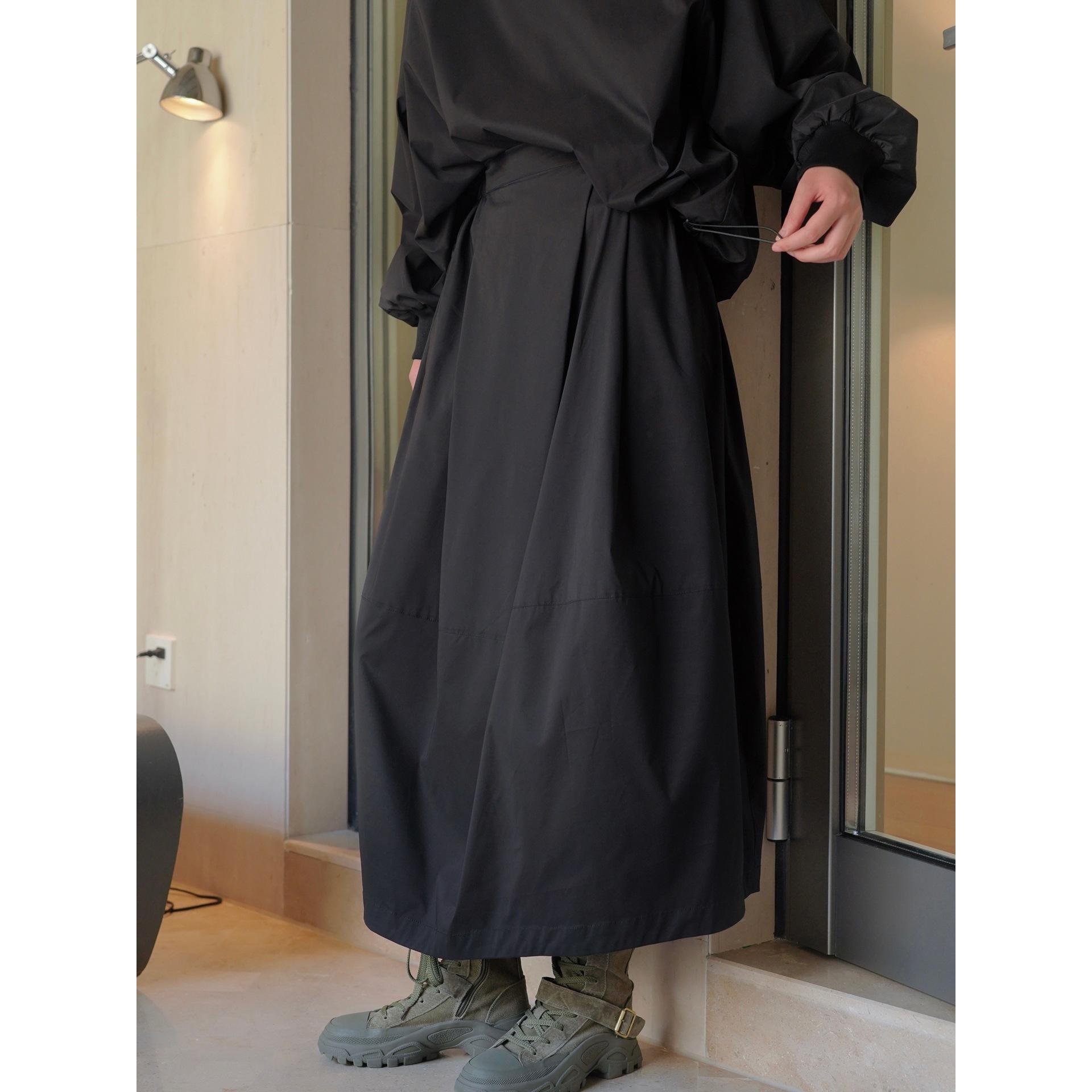 Johnature Casual Irregular Layered Elastic Waist