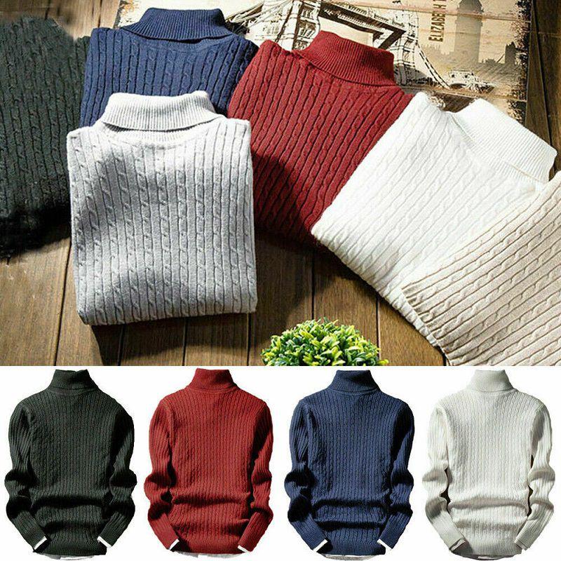 Men's Winter Slim Turtleneck Pullover Sweater For Casual Stylish Looks