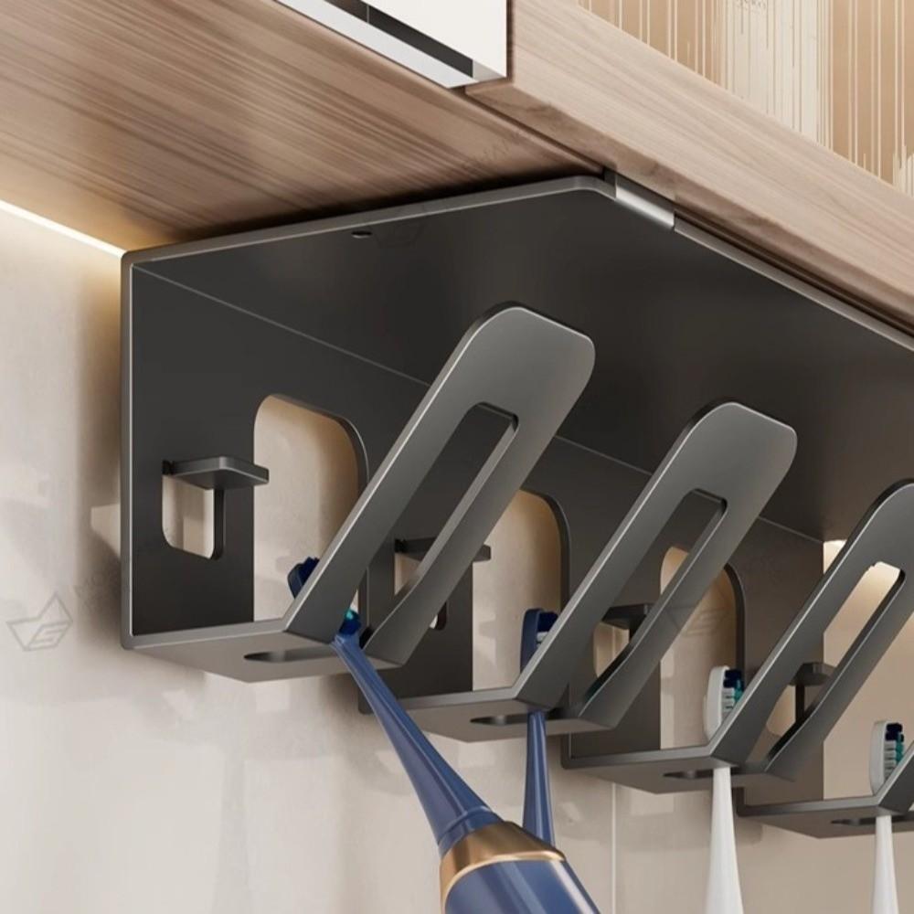 Non-Perforated Drain Mouthwash Cup Rack Wall-Mounted Washstand Rack  Bathroom Accessories