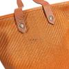 HERMES Amedaba PM Tote Bag Hand Bag Leather/Canvas Orange