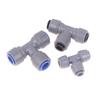 Plastic Tee Quick Connect Pipe Hose Connector Push In Fitting 6.35/8/9.5Mm Tee Piece Beer Brewing Homebrew Parts
