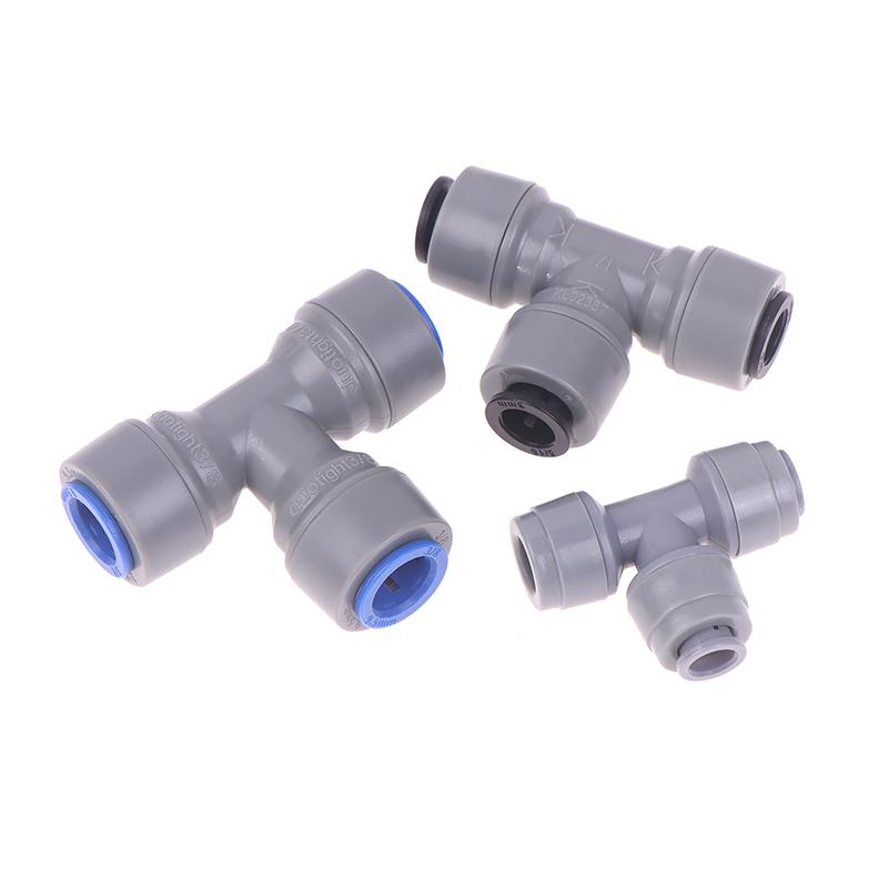Plastic Tee Quick Connect Pipe Hose Connector Push In Fitting 6.35/8/9.5Mm Tee Piece Beer Brewing Homebrew Parts