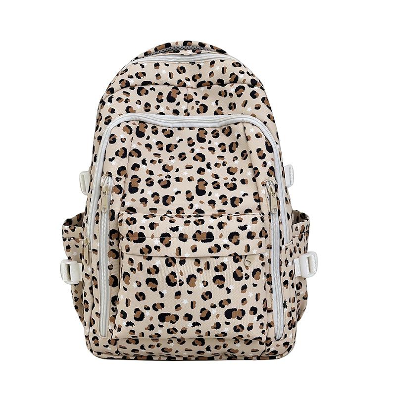 Schultasche Schultasche Nische Mädchen Mittelschüler Mehrfarbig Leopardenmuster 1011 Neuer Rucksack Hoher Wert Leicht Große Kapazität Rucksack