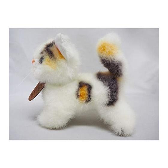 Sanei Boeki Graceful Reprint Miya Mike the Kitten Standing Plush Toy Height 15cm Purely Made in Japan