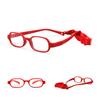 Baby Girls Boys Optical Glasses with Strap Size 39 Flexible Frame No Screw One-piece Band Cord Retainer