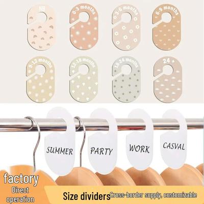 Séparateurs de Penderie Bébé Double Face - Organisateurs de Garde-Robe à Motifs pour Enfant
