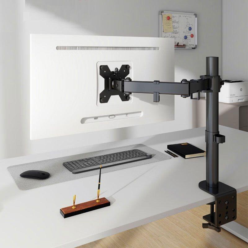 Universal Mechanical Single Arm Rotating and Lifting Desktop Monitor Stand