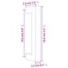Furniture Handles 20 Pcs Bronze Finish 96 Mm Center To Center Distance Stainless Steel